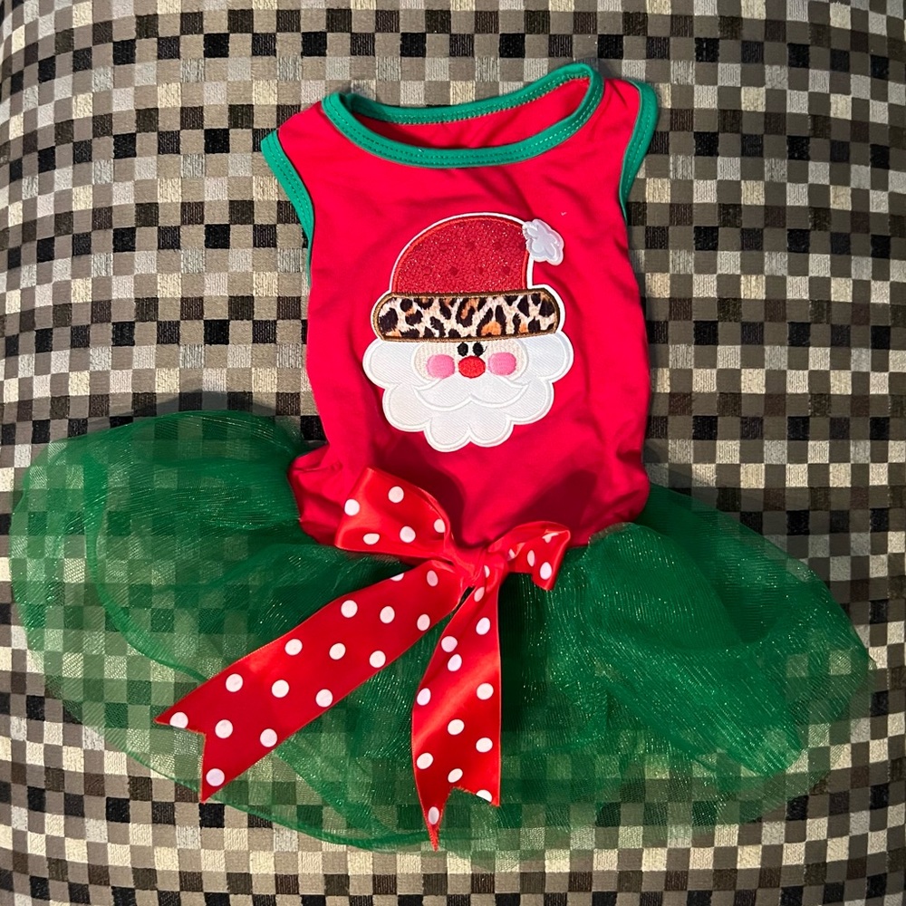 Dog Santa dress - S